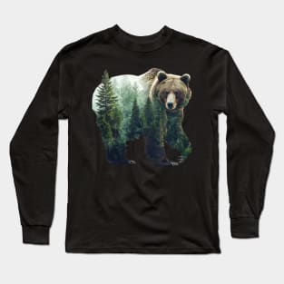 Falling For The Grizzly Bear Long Sleeve T-Shirt